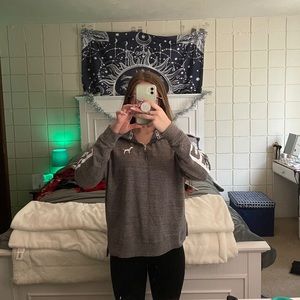 PINK half zip jacket